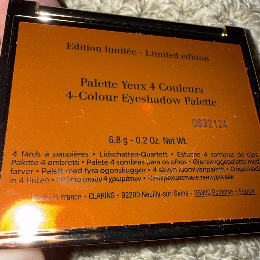 Clarins 4 Colour Eyeshadow Palette Tropical Splendor Limited Edition - Size 6.8g